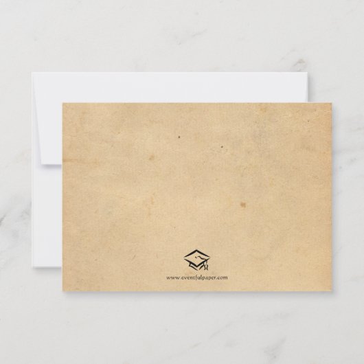 Foto met bijkantoren - 3x5 Afstuderen aankondiging (Achterkant)