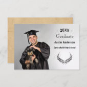 Foto met bijkantoren - 3x5 Afstuderen aankondiging (Voorkant / Achterkant)