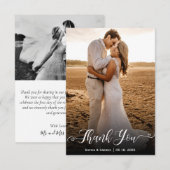 Foto met briefing met briefje met briefje met brie bedankkaart (Voorkant / Achterkant)