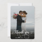 Foto met briefing met briefje met briefje met brie bedankkaart (Voorkant)