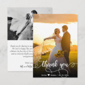 Foto met briefing met briefje met briefje met brie bedankkaart (Voorkant / Achterkant)