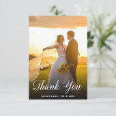 Foto met briefing met briefje met briefje met brie bedankkaart (Staand voorkant)