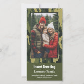 Foto met Camouflage print militaire feestdag Kaart (Voorkant)