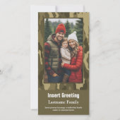 Foto met Camouflage print militaire feestdag Kaart (Voorkant)