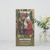 Foto met Camouflage print militaire feestdag Kaart (Staand voorkant)