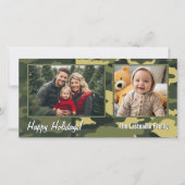 Foto met Camouflage print militaire feestdag Kaart (Voorkant)