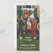 Foto met camouflageprint Militaire kerstkaart (Voorkant)