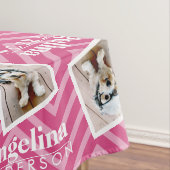 Foto met Chevron Pattern en aangepaste naam Tafelkleed (Voorbeeld)