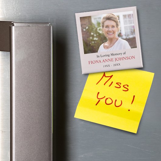 Foto met condoleance In Loving Memory Magneet