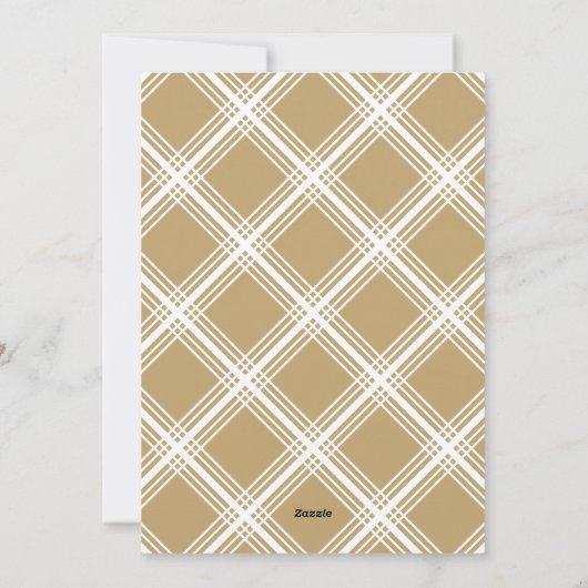 Foto met de hand geschreven Prettig Kerstfeest Gou Feestdagenkaart (Achterkant)