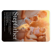 Foto met definitie van de beste stiefvader ter wer magneet (Horizontaal)