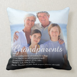Foto met definitie van grootouders Leuk Cadeau Gro Kussen