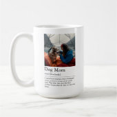 Foto met definitie van hond-moeder koffiemok (Links)