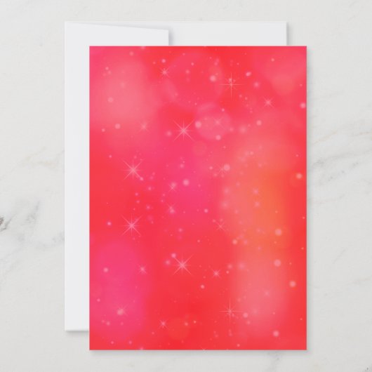 Foto met dunne kerstverlichting kaart (Achterkant)