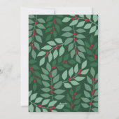 Foto met een enorme kerst van Merry - botanische a Feestdagenkaart (Achterkant)