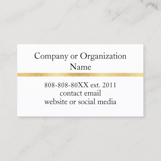 Foto met Elegant Script en Goud op Bourgogne Visitekaartje (Achterkant)