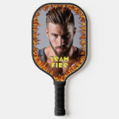 Foto met Fire Pickleball Paddle (Voorkant)