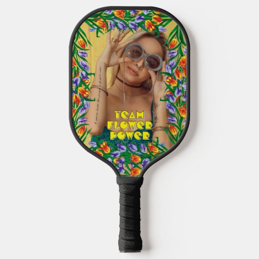 Foto met Flowers Pickleball Paddle (Voorkant)