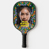 Foto met Flowers Pickleball Paddle (Achterkant)
