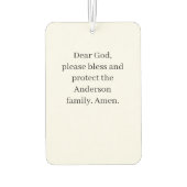  foto met gebedsluchtverfrisser luchtverfrisser (Achterkant)