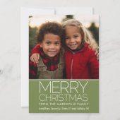 Foto met grillige takken en modern lettertype feestdagenkaart (Voorkant)