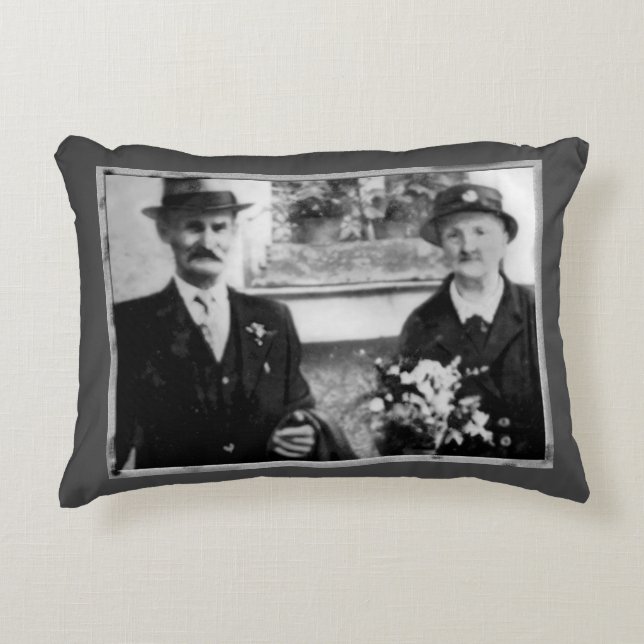  foto met grootouders decoratief kussen (Voorkant)