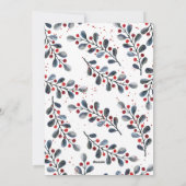 Foto met handdruk Word Joyful Holiday Feestdagenkaart (Achterkant)