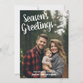 Foto met handgeschreven foto's van de groeten van  feestdagenkaart (Voorkant)