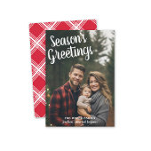 Foto met handgeschreven foto's van de groeten van  feestdagenkaart