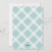 Foto met handgeschreven Kerstmis Aqua Pset Happy Feestdagenkaart (Achterkant)