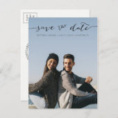 Foto met handgeschreven Save the Date | Briefkaart (Voorkant / Achterkant)