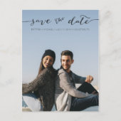 Foto met handgeschreven Save the Date | Briefkaart (Voorkant)
