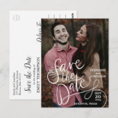 Foto met handschrift De datum opslaan Briefkaarten (Voorkant / Achterkant)