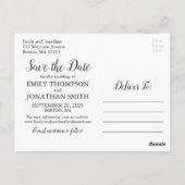 Foto met handschrift De datum opslaan Briefkaarten (Achterkant)