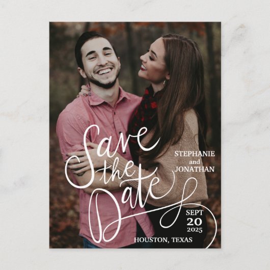 Foto met handschrift De datum opslaan Briefkaarten (Voorkant)