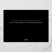 Foto met handschrift folie uitnodiging (Achterkant)