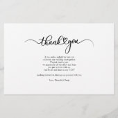 Foto met handschrift Weddenschap met handschrift H Briefpapier (Achterkant)