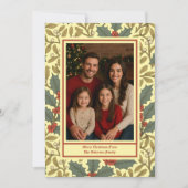 Foto met hulst en maretak geïnspireerd door Willia Feestdagenkaart (Voorkant)