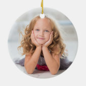Foto met kardinaal keramisch ornament (Achterkant)