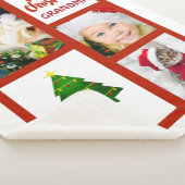 Foto met kerstcadeau voor oma sherpa deken (3/4)