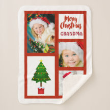 Foto met kerstcadeau voor oma