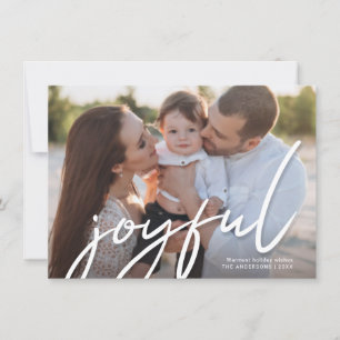 Foto met kerstcadeauscript feestdagenkaart