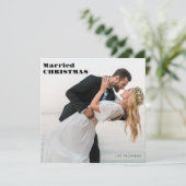 Foto met kerstfeest feestdagenkaart (Staand voorkant)