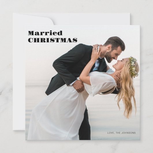 Foto met kerstfeest feestdagenkaart (Voorkant)