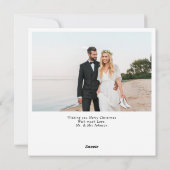 Foto met kerstfeest feestdagenkaart (Achterkant)