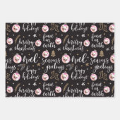 Foto met kerstfeestdag - Phrases Variety Pack Inpakpapier Vel (Voorkant 2)