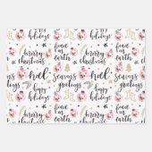 Foto met kerstfeestdag - Phrases Variety Pack Inpakpapier Vel (Voorkant)