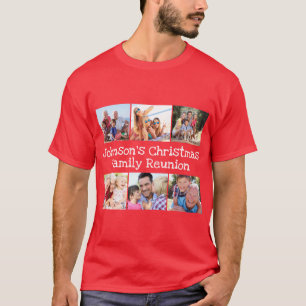 Foto met kerstgezinshereniging - Persoonlijk maken T-shirt