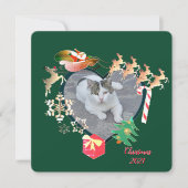 Foto met Kersthart voor Kerstmis met Kerstmis (Voorkant)