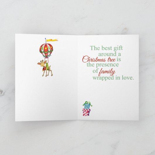 Foto met kerstKaart met rode en groene kousen. Feestdagen Kaart (Binnen)